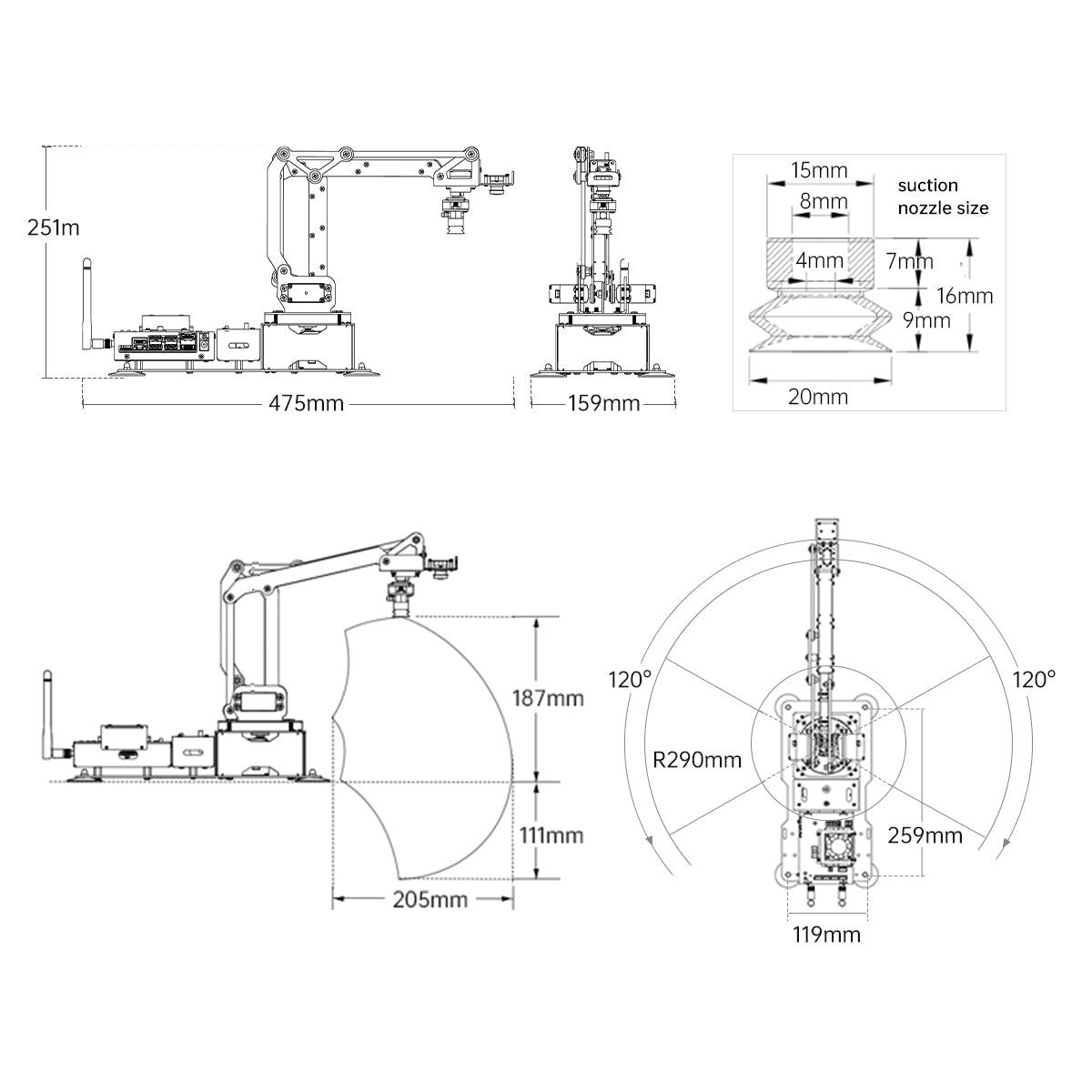 Hiwonder JetMax JETSON NANO Robot Arm ROS Open Source Vision Recognition Program Robot